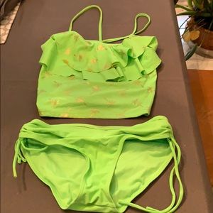 Apple green 2 pc bikini size 14/16